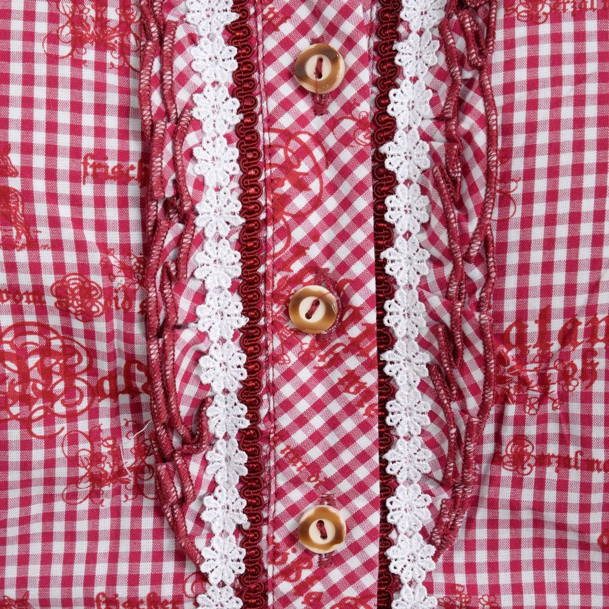 MarJo Trachtenbluse In Rot 4 MarJo Trachtenbluse In Rot – Bild 2