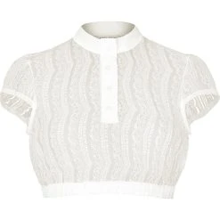 Melega Dirndlbluse "Sissi" In Creme