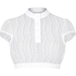 Melega Dirndlbluse "Sissi" In Weiß