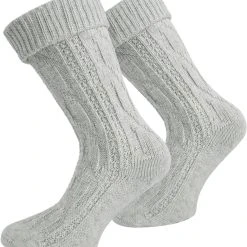 Normani Trachtensocken In Silbermelange