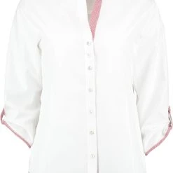 OS-Trachten Trachtenbluse Bamua In Weiß-weinrot -Dirndl Geschäft os trachten trachtenbluse bamua in weiss weinrot 2