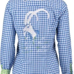 OS-Trachten Trachtenbluse Cridam In Mittelblau 11 OS-Trachten Trachtenbluse Cridam In Mittelblau -Dirndl Geschäft os trachten trachtenbluse cridam in mittelblau 3