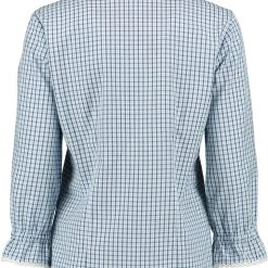 OS-Trachten Trachtenbluse Drenar In Kornblau -Dirndl Geschäft os trachten trachtenbluse drenar in kornblau 1