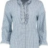 OS-Trachten Trachtenbluse Drenar In Kornblau 2 OS-Trachten Trachtenbluse Drenar In Kornblau -Dirndl Geschäft os trachten trachtenbluse drenar in kornblau