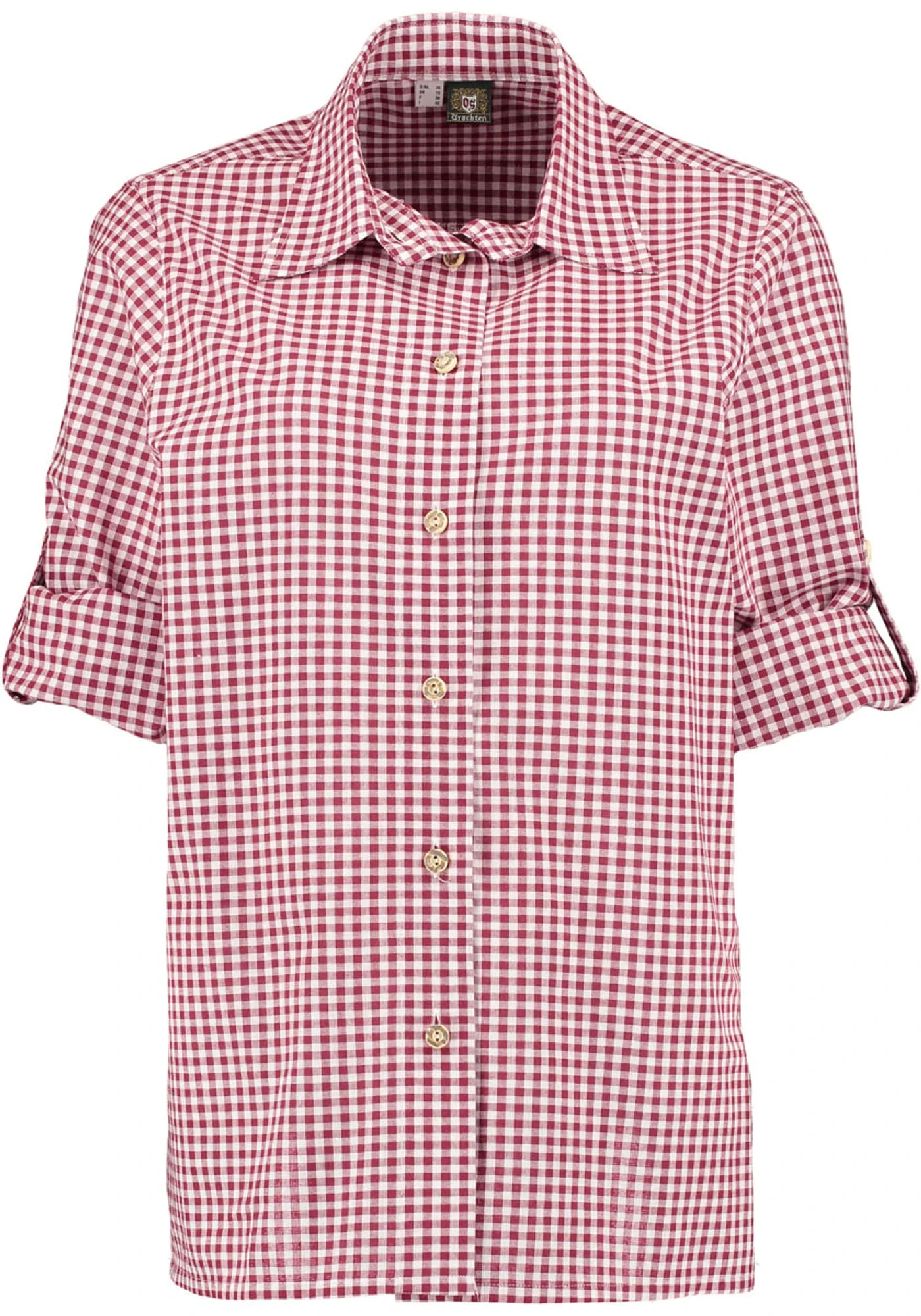 OS-Trachten Trachtenbluse Eretep In Weinrot 5 OS-Trachten Trachtenbluse Eretep In Weinrot – Bild 3