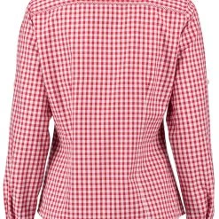 OS-Trachten Trachtenbluse Flosa In Mittelrot -Dirndl Geschäft os trachten trachtenbluse flosa in mittelrot 5
