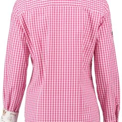 OS-Trachten Trachtenbluse Fronix In Dunkelrot -Dirndl Geschäft os trachten trachtenbluse fronix in dunkelrot 5