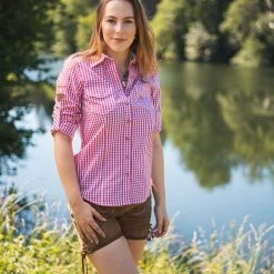 OS-Trachten Trachtenbluse Fronix In Dunkelrot -Dirndl Geschäft os trachten trachtenbluse fronix in dunkelrot 6