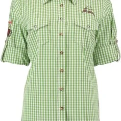 OS-Trachten Trachtenbluse Fronix In Giftgrün -Dirndl Geschäft os trachten trachtenbluse fronix in giftgrun 2
