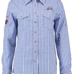 OS-Trachten Trachtenbluse Fronix In Jeans -Dirndl Geschäft os trachten trachtenbluse fronix in jeans 4