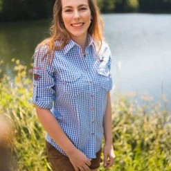 OS-Trachten Trachtenbluse Fronix In Jeans -Dirndl Geschäft os trachten trachtenbluse fronix in jeans 6