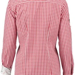 OS-Trachten Trachtenbluse Fronix In Mittelrot -Dirndl Geschäft os trachten trachtenbluse fronix in mittelrot 5