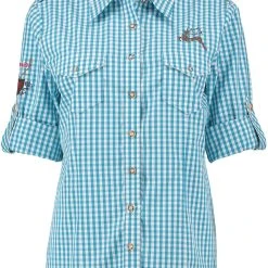 OS-Trachten Trachtenbluse Fronix In Türkis -Dirndl Geschäft os trachten trachtenbluse fronix in turkis 2