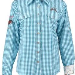 OS-Trachten Trachtenbluse Fronix In Türkis -Dirndl Geschäft os trachten trachtenbluse fronix in turkis 4