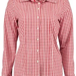 OS-Trachten Trachtenbluse Idenex In Mittelrot