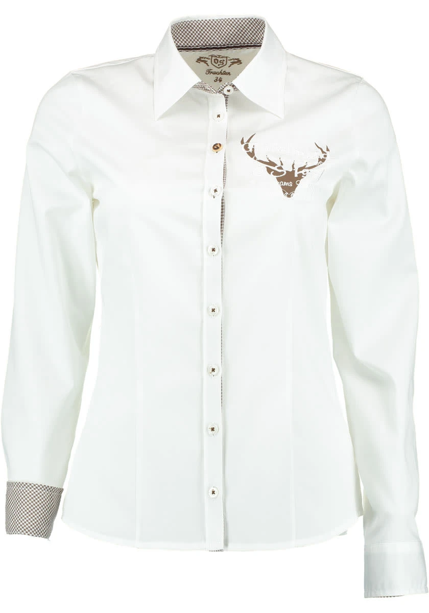 OS-Trachten Trachtenbluse Imomo In Weiß 3 OS-Trachten Trachtenbluse Imomo In Weiß