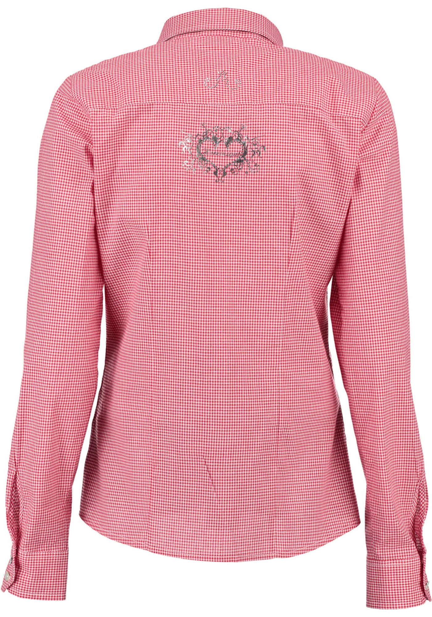 OS-Trachten Trachtenbluse Jetea In Mittelrot 4 OS-Trachten Trachtenbluse Jetea In Mittelrot – Bild 2