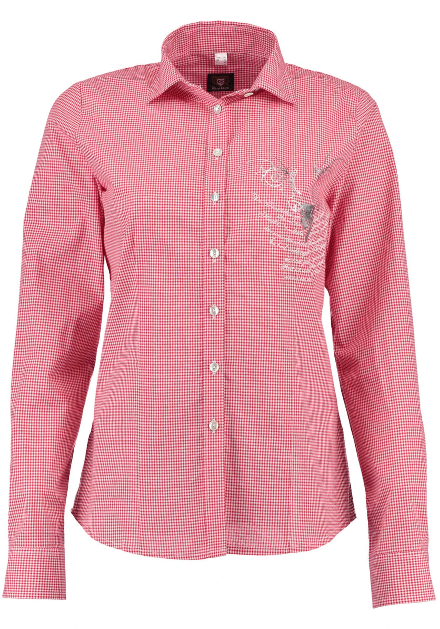 OS-Trachten Trachtenbluse Jetea In Mittelrot 3 OS-Trachten Trachtenbluse Jetea In Mittelrot