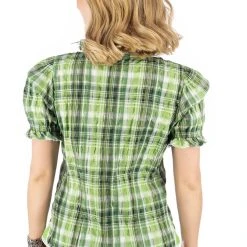 OS-Trachten Trachtenbluse Klosy In Giftgrün -Dirndl Geschäft os trachten trachtenbluse klosy in giftgrun 1