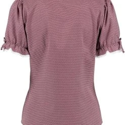 OS-Trachten Trachtenbluse Mikun In Hochrot -Dirndl Geschäft os trachten trachtenbluse mikun in hochrot 1