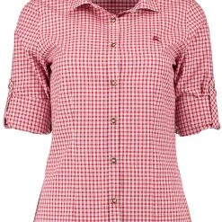 OS-Trachten Trachtenbluse Miweyo In Mittelrot -Dirndl Geschäft os trachten trachtenbluse miweyo in mittelrot 2