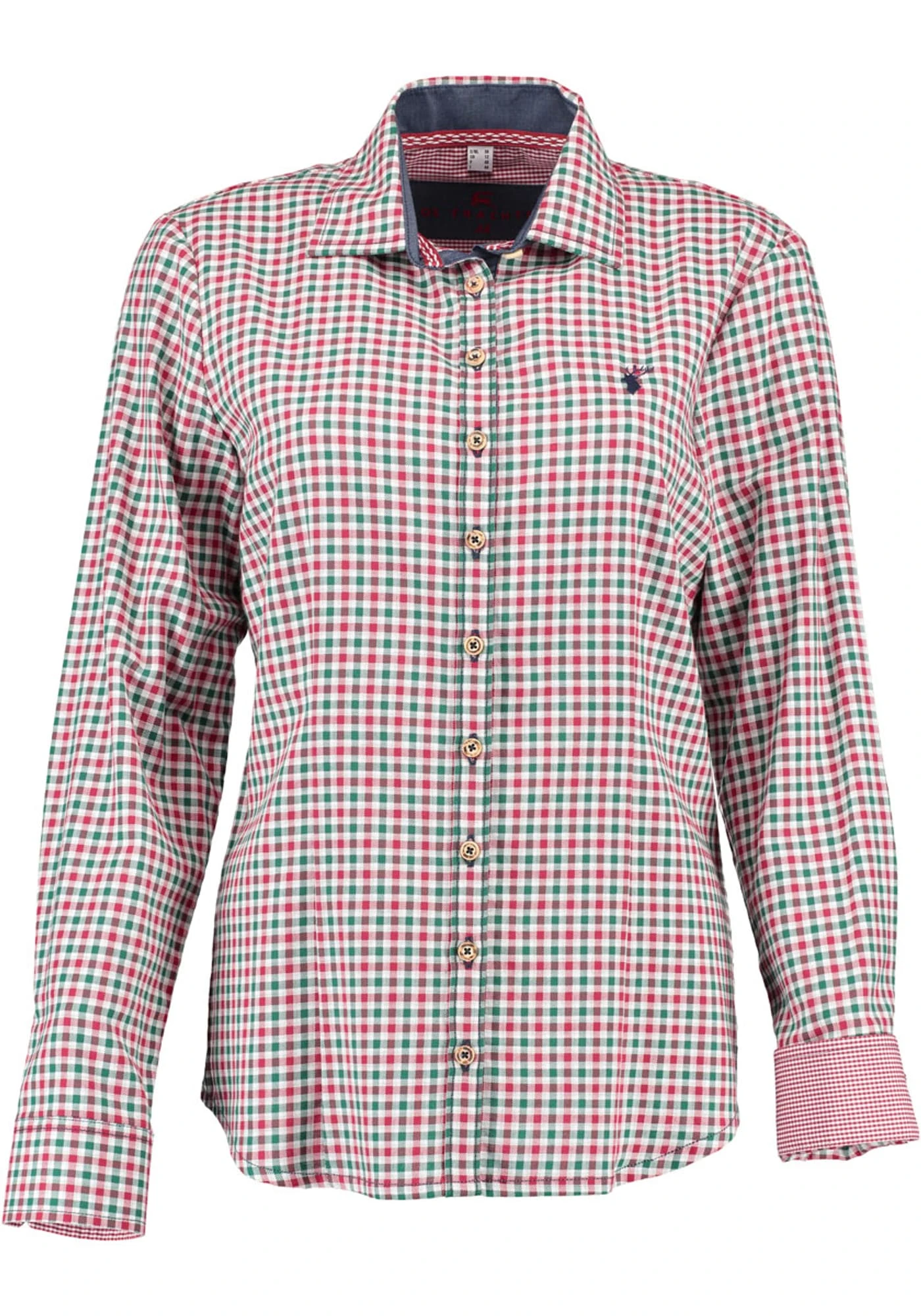 OS-Trachten Trachtenbluse Mukax In Dunkelgrün 3 OS-Trachten Trachtenbluse Mukax In Dunkelgrün