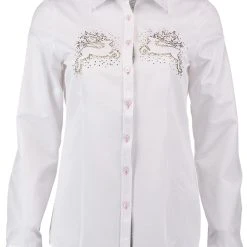 OS-Trachten Trachtenbluse Mumel In Weiß