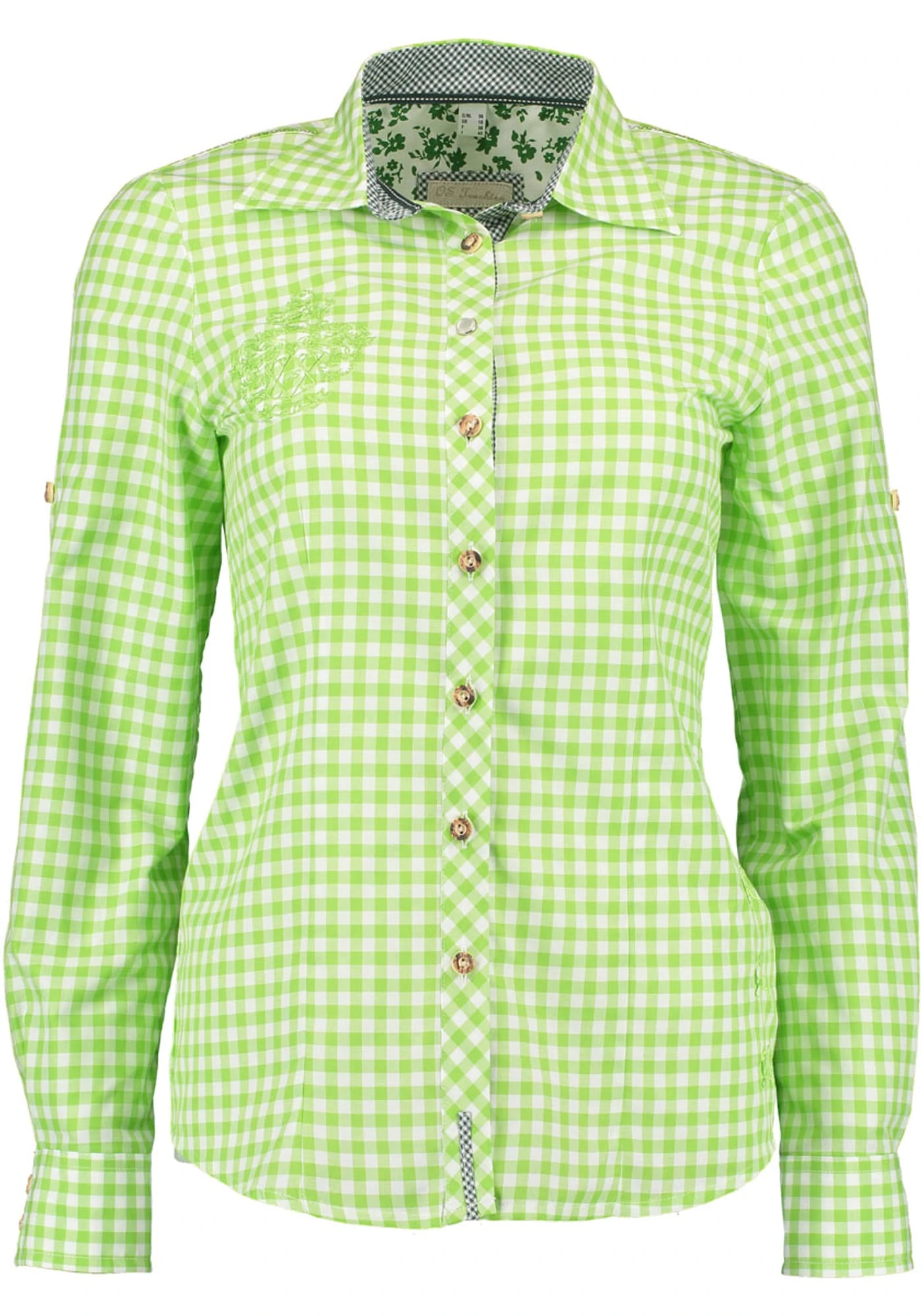 OS-Trachten Trachtenbluse Odibe In Giftgrün 3 OS-Trachten Trachtenbluse Odibe In Giftgrün