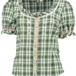 OS-Trachten Trachtenbluse Playap In Trachtengrün