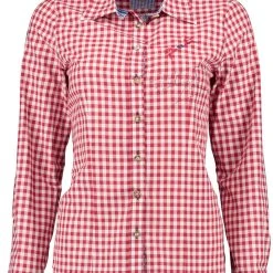 OS-Trachten Trachtenbluse Prati In Mittelrot