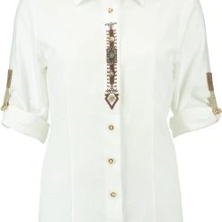 OS-Trachten Trachtenbluse Qabaju In Weiß -Dirndl Geschäft os trachten trachtenbluse qabaju in weiss 2