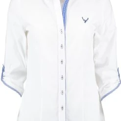 OS-Trachten Trachtenbluse Smego In Weiß -Dirndl Geschäft os trachten trachtenbluse smego in weiss 2