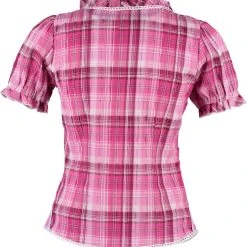 OS-Trachten Trachtenbluse Smussu In Dunkelrot -Dirndl Geschäft os trachten trachtenbluse smussu in dunkelrot 3