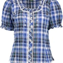 OS-Trachten Trachtenbluse Smussu In Kornblau 9 OS-Trachten Trachtenbluse Smussu In Kornblau -Dirndl Geschäft os trachten trachtenbluse smussu in kornblau 2