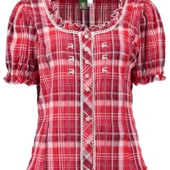 OS-Trachten Trachtenbluse Smussu In Mittelrot 8 OS-Trachten Trachtenbluse Smussu In Mittelrot -Dirndl Geschäft os trachten trachtenbluse smussu in mittelrot 2