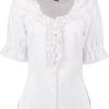 OS-Trachten Trachtenbluse Stanxa In Weiß -Dirndl Geschäft os trachten trachtenbluse stanxa in weiss