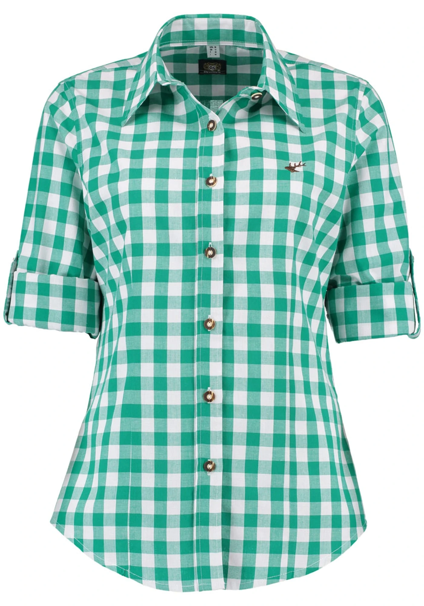 OS-Trachten Trachtenbluse Traian In Trachtengrün 5 OS-Trachten Trachtenbluse Traian In Trachtengrün – Bild 3