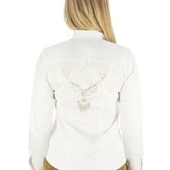 OS-Trachten Trachtenbluse Unazo In Weiß -Dirndl Geschäft os trachten trachtenbluse unazo in weiss 1