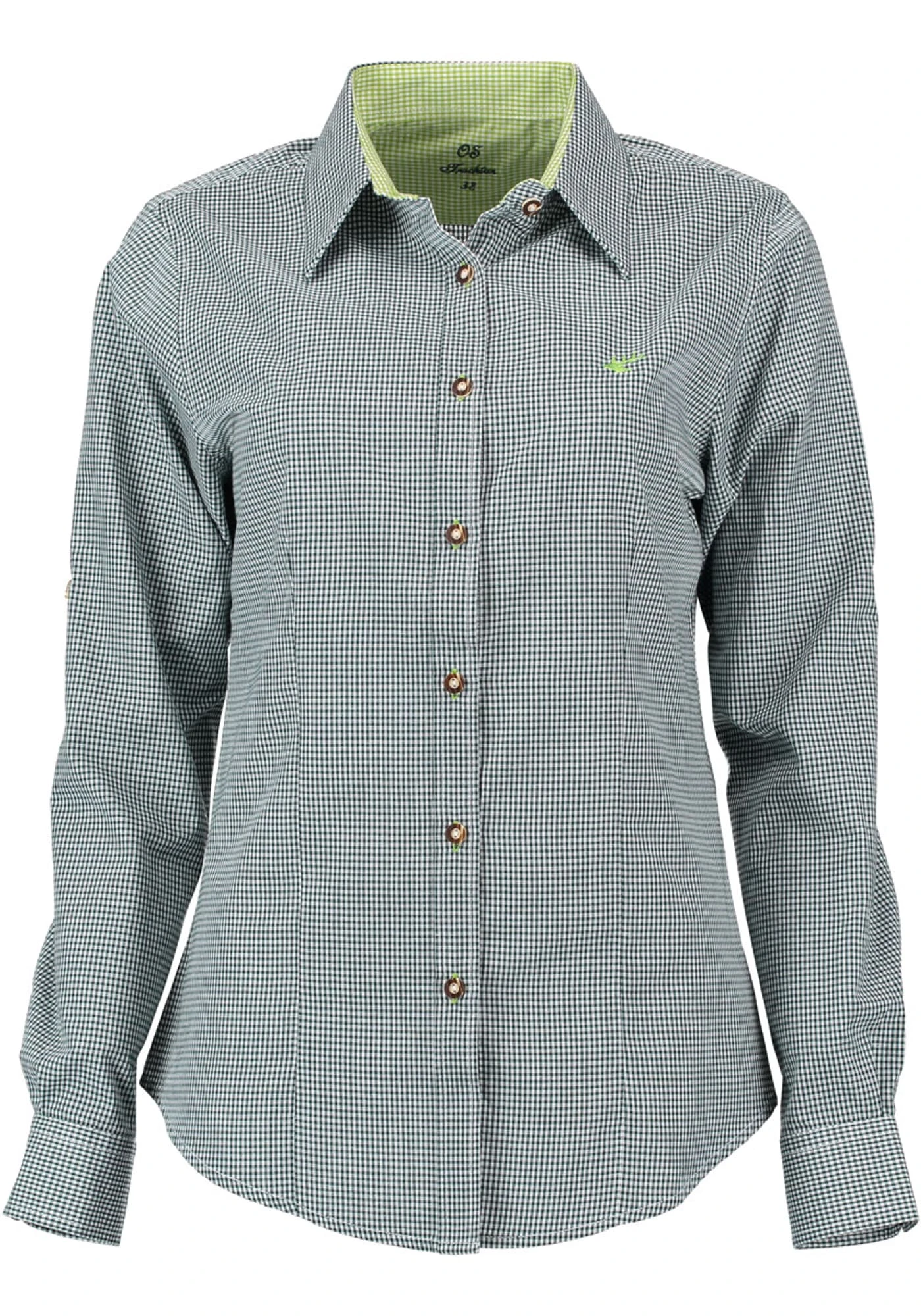 OS-Trachten Trachtenbluse Ututu In Dunkelgrün 3 OS-Trachten Trachtenbluse Ututu In Dunkelgrün