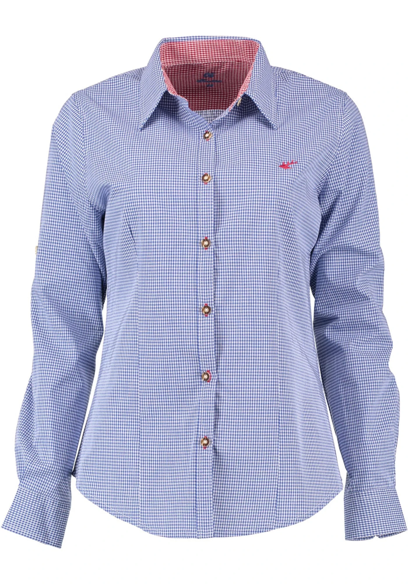 OS-Trachten Trachtenbluse Ututu In Mittelblau 3 OS-Trachten Trachtenbluse Ututu In Mittelblau