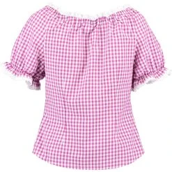 OS-Trachten Trachtenbluse Viwod In Dunkelrot -Dirndl Geschäft os trachten trachtenbluse viwod in dunkelrot 3