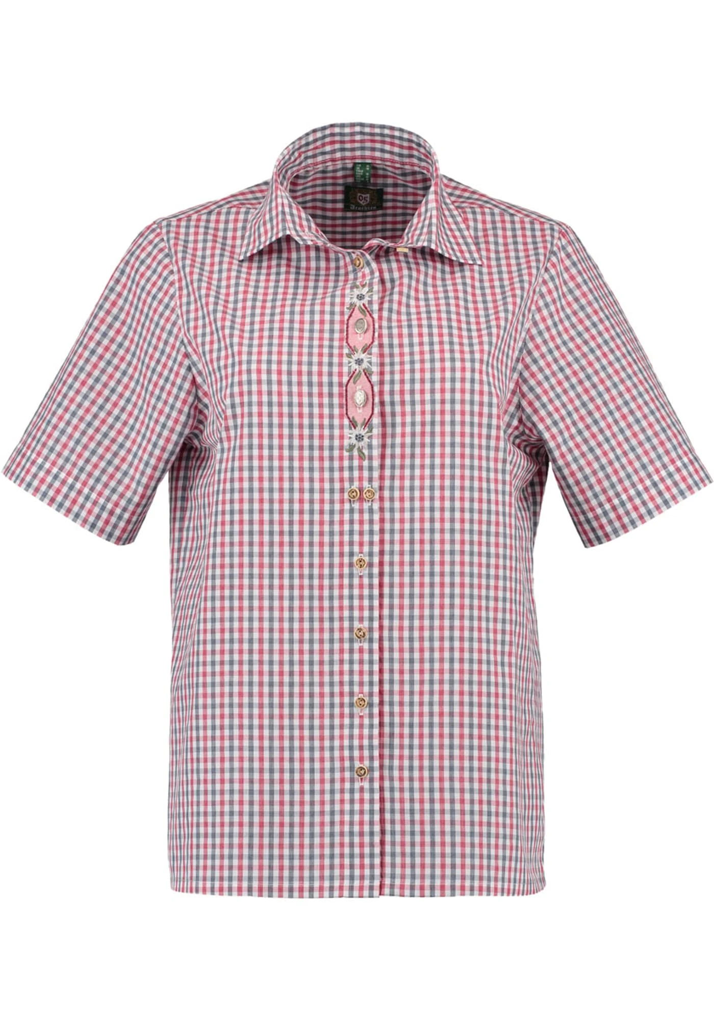 OS-Trachten Trachtenbluse Wyfop In Mittelrot 3 OS-Trachten Trachtenbluse Wyfop In Mittelrot