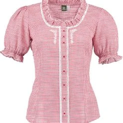 OS-Trachten Trachtenbluse Zamara In Mittelrot 9 OS-Trachten Trachtenbluse Zamara In Mittelrot -Dirndl Geschäft os trachten trachtenbluse zamara in mittelrot 2