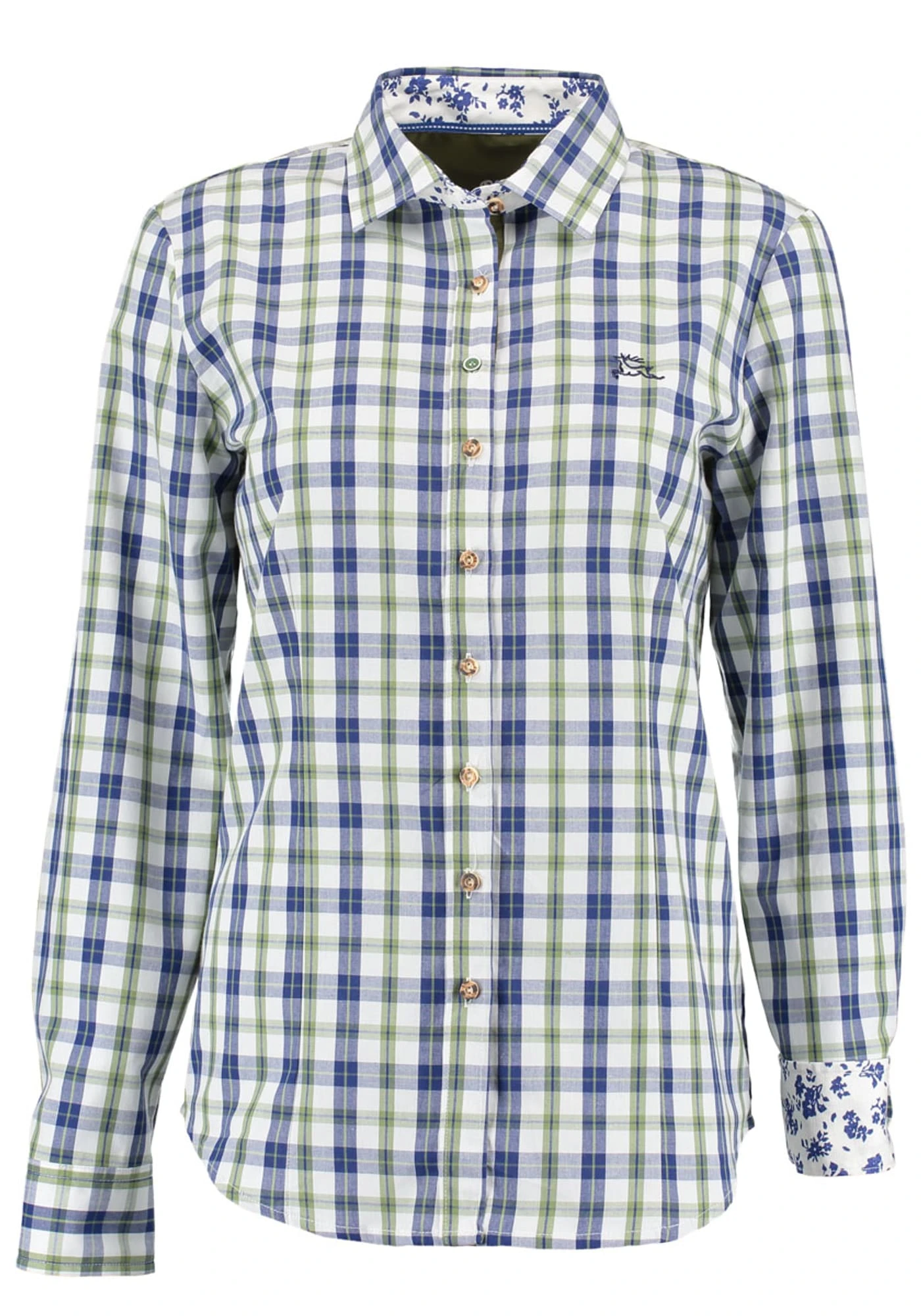 OS-Trachten Trachtenbluse Zidea In Khaki/schlamm 3 OS-Trachten Trachtenbluse Zidea In Khaki/schlamm