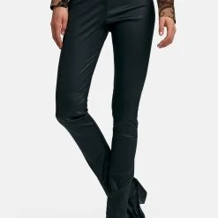 Peter Hahn Lederhose Leather In Schwarz