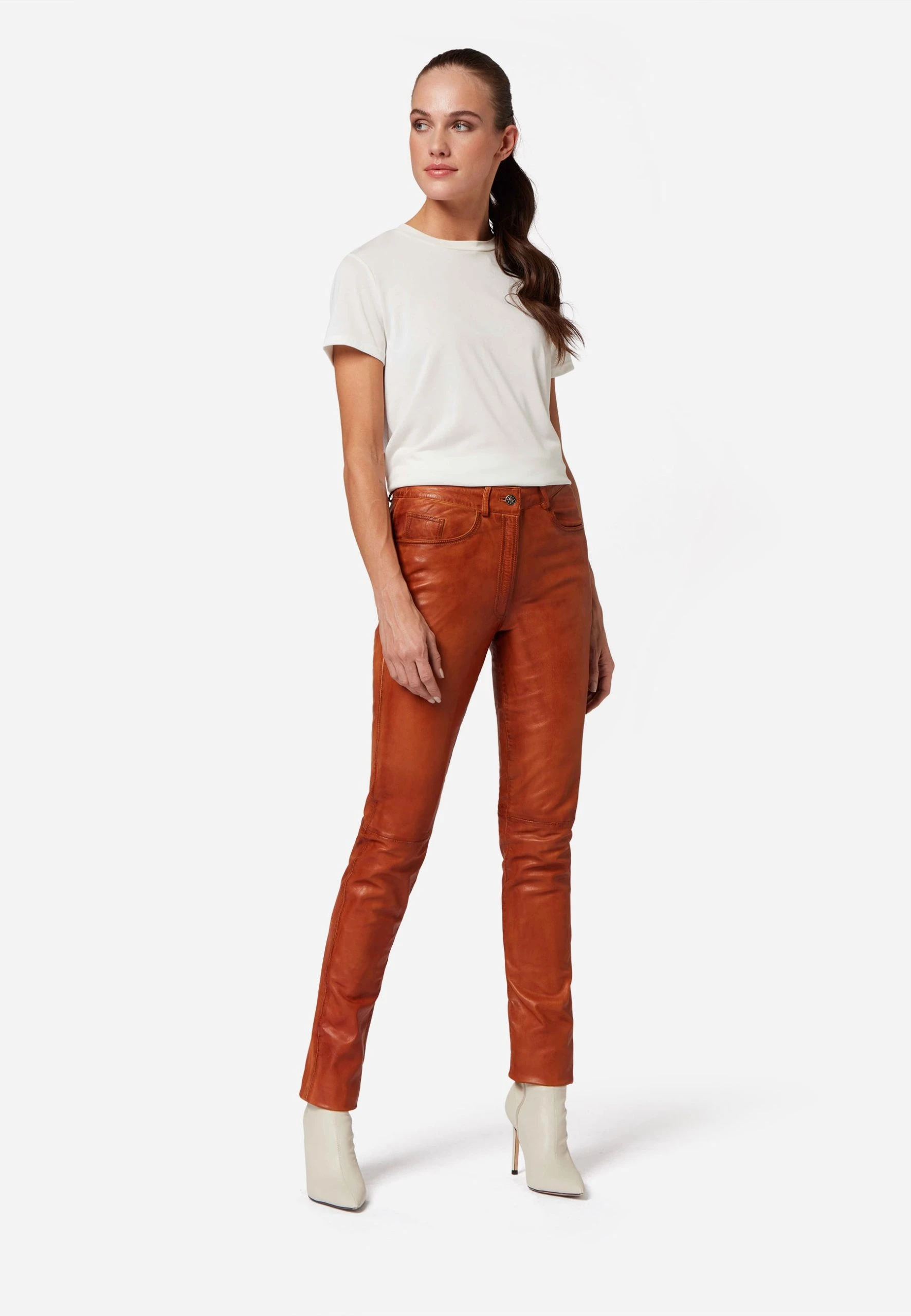 RICANO Lederhose 9809 In Camel 4 RICANO Lederhose 9809 In Camel – Bild 2