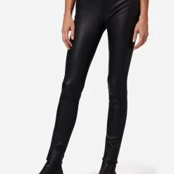 RICANO Lederhose Asteroid Stretch In Schwarz