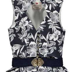 Schmuckstück By Alpenherz Trachtenkleid "Sarina" In Dunkelblau/ Weiß -Dirndl Geschäft schmuckstuck by alpenherz trachtenkleid sarina in dunkelblau weiss 2