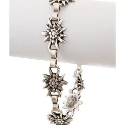 Schuhmacher Armband AB7001 Altsilber Edelweiss