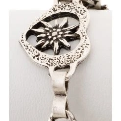 Schuhmacher Armband AB7002 Altsilber Edelweiss Und Herz -Dirndl Geschäft schuhmacher armband ab7002 altsilber edelweiss und herz 2